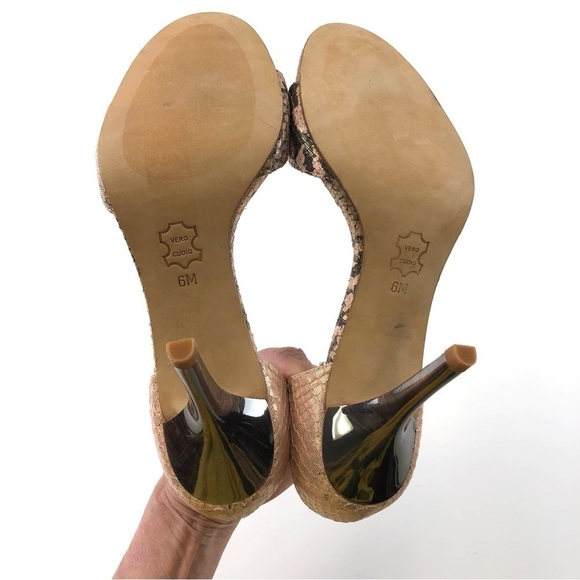 Marciano rose gold python print heels Size 6 - Picture 4 of 11